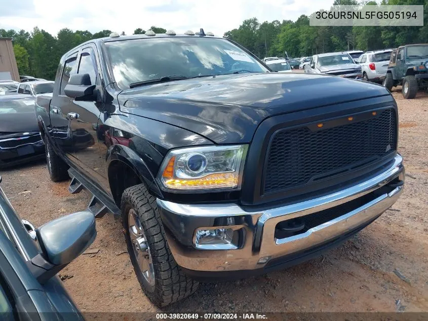 2015 Ram 2500 Laramie VIN: 3C6UR5NL5FG505194 Lot: 39820649