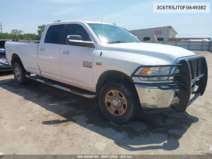 2015 Ram 2500 Slt VIN: 3C6TR5JT0FG649382 Lot: 40048149