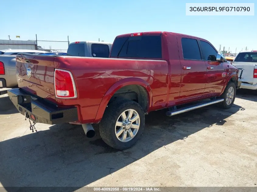 2015 Ram 2500 Longhorn VIN: 3C6UR5PL9FG710790 Lot: 40092058