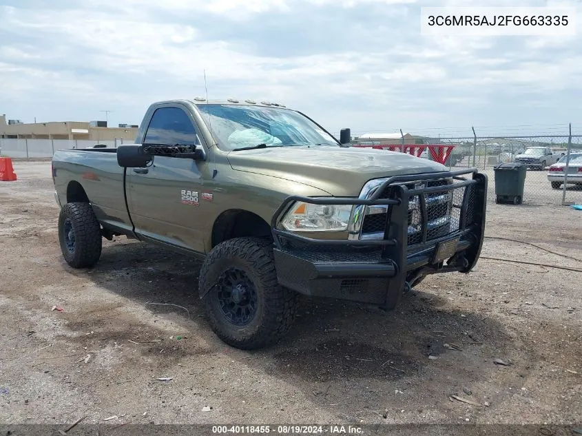 2015 Ram 2500 Tradesman VIN: 3C6MR5AJ2FG663335 Lot: 40118455