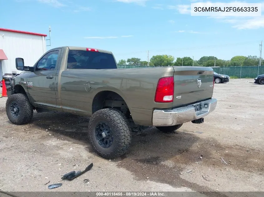 3C6MR5AJ2FG663335 2015 Ram 2500 Tradesman