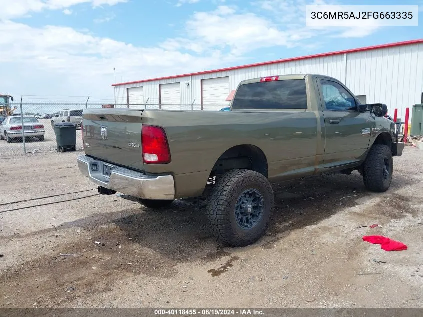 3C6MR5AJ2FG663335 2015 Ram 2500 Tradesman