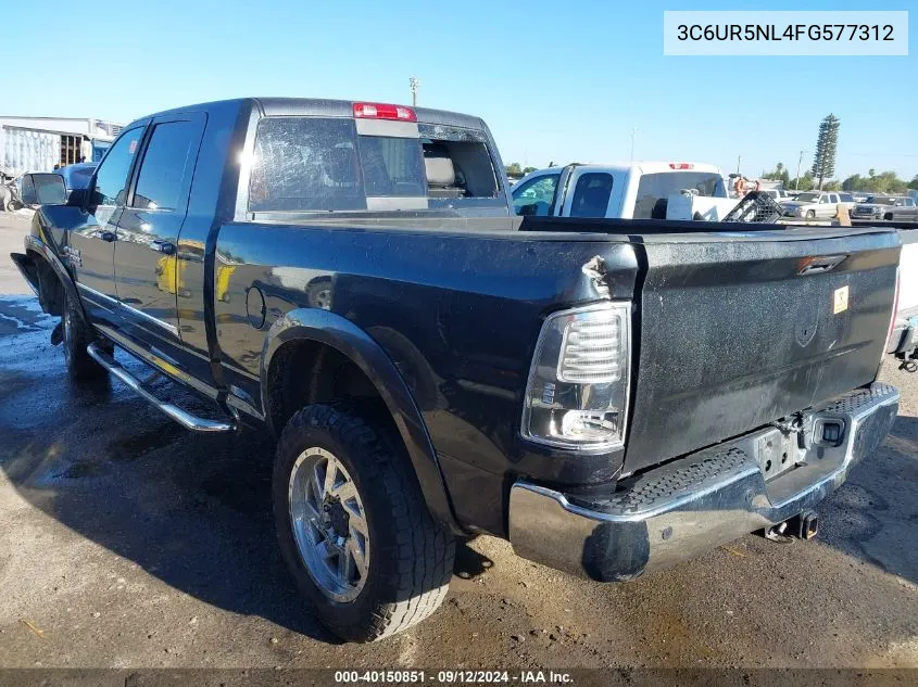 2015 Ram 2500 Laramie Mega Ca Laramie VIN: 3C6UR5NL4FG577312 Lot: 40150851