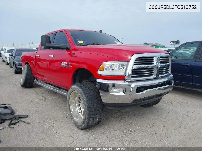 2015 Ram 2500 Slt VIN: 3C6UR5DL3FG510752 Lot: 40327121