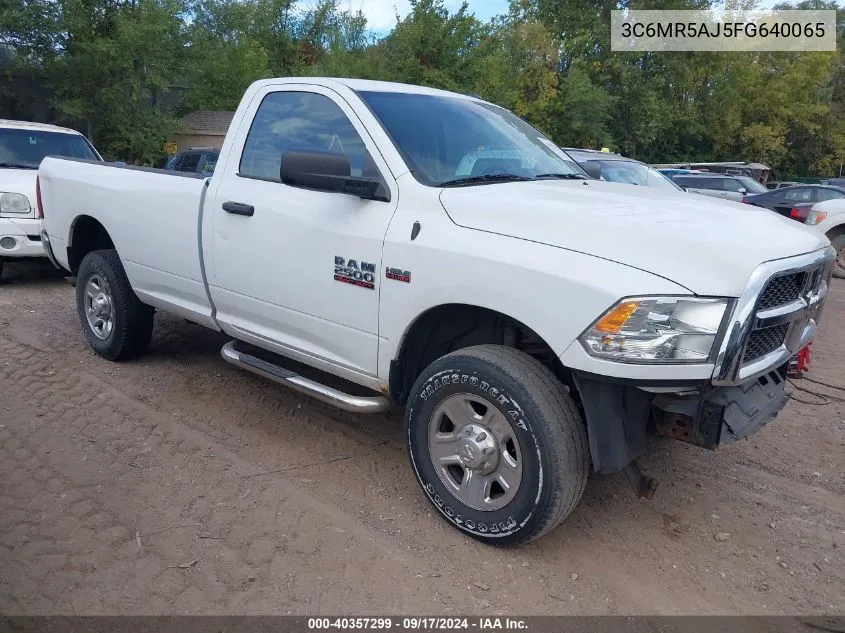 2015 Ram 2500 Tradesman VIN: 3C6MR5AJ5FG640065 Lot: 40357299