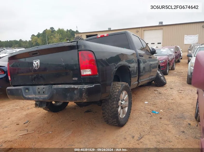 2015 Ram 2500 St VIN: 3C6UR5CL2FG674642 Lot: 40391829