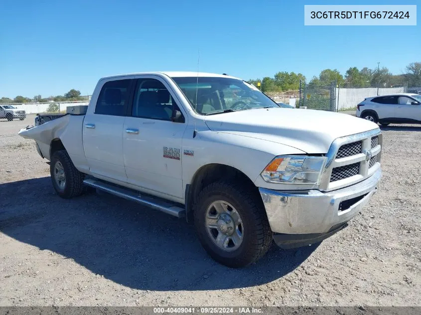 2015 Ram 2500 Slt VIN: 3C6TR5DT1FG672424 Lot: 40409041