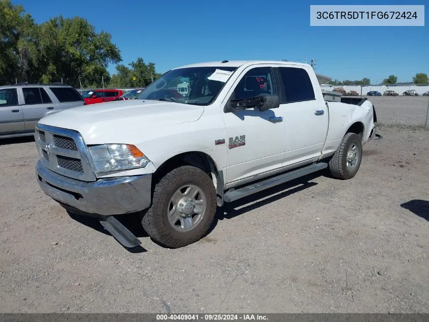 2015 Ram 2500 Slt VIN: 3C6TR5DT1FG672424 Lot: 40409041