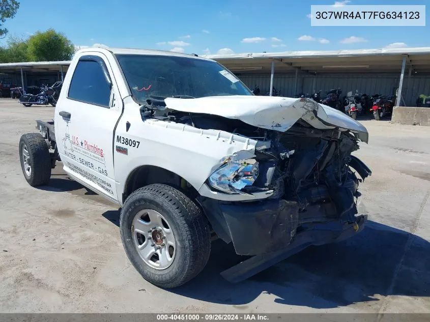 3C7WR4AT7FG634123 2015 Ram 2500 Tradesman