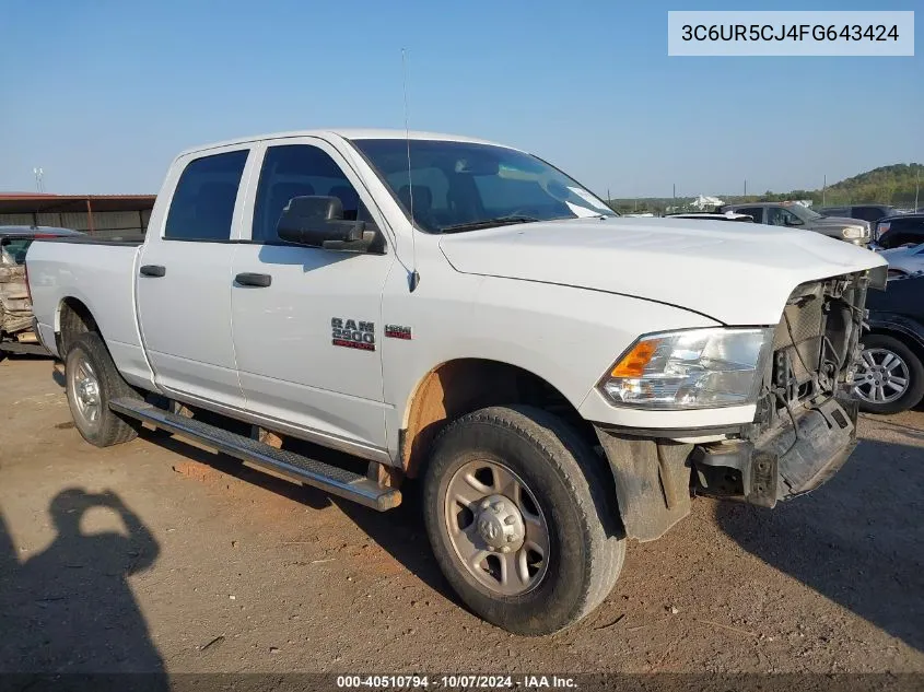 2015 Ram 2500 Tradesman VIN: 3C6UR5CJ4FG643424 Lot: 40510794