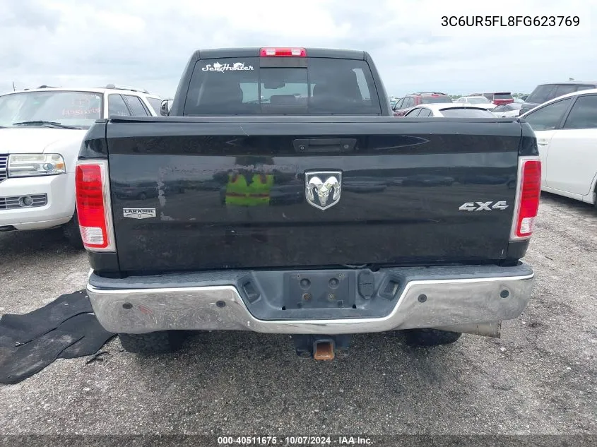 2015 Ram 2500 Laramie VIN: 3C6UR5FL8FG623769 Lot: 40511675