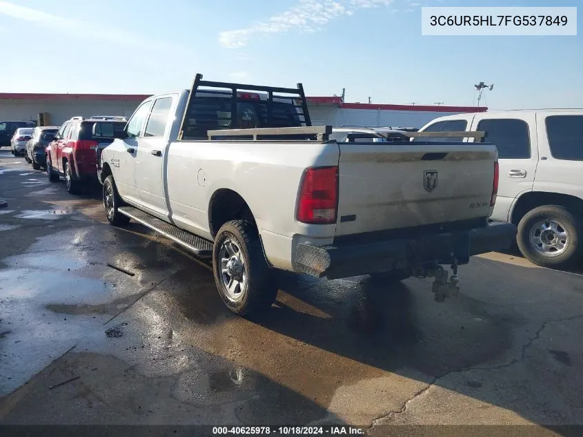 2015 Ram 2500 Tradesman VIN: 3C6UR5HL7FG537849 Lot: 40625978