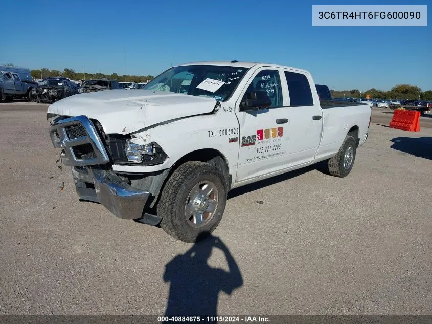 2015 Ram 2500 Tradesman VIN: 3C6TR4HT6FG600090 Lot: 40884675