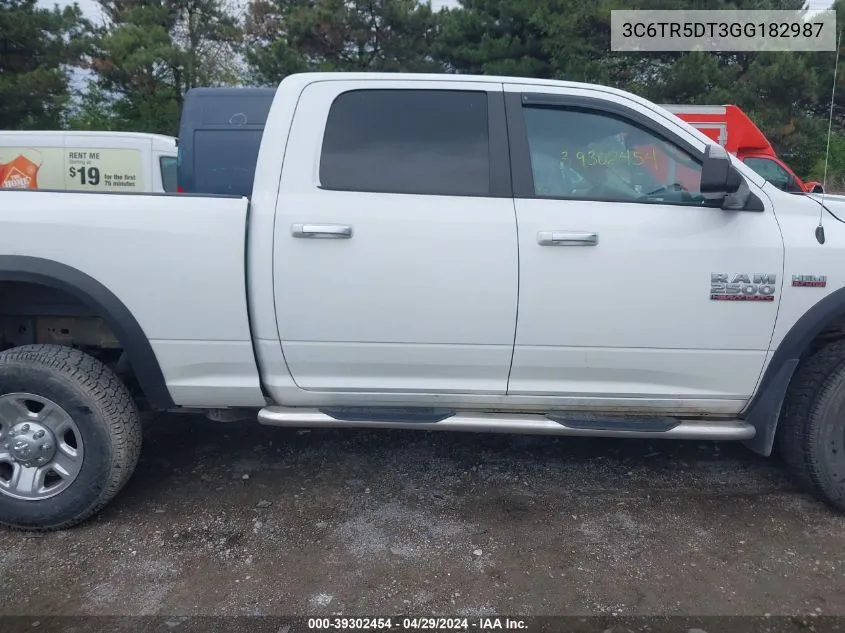 2016 Ram 2500 Slt VIN: 3C6TR5DT3GG182987 Lot: 39302454