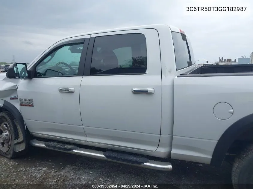 2016 Ram 2500 Slt VIN: 3C6TR5DT3GG182987 Lot: 39302454