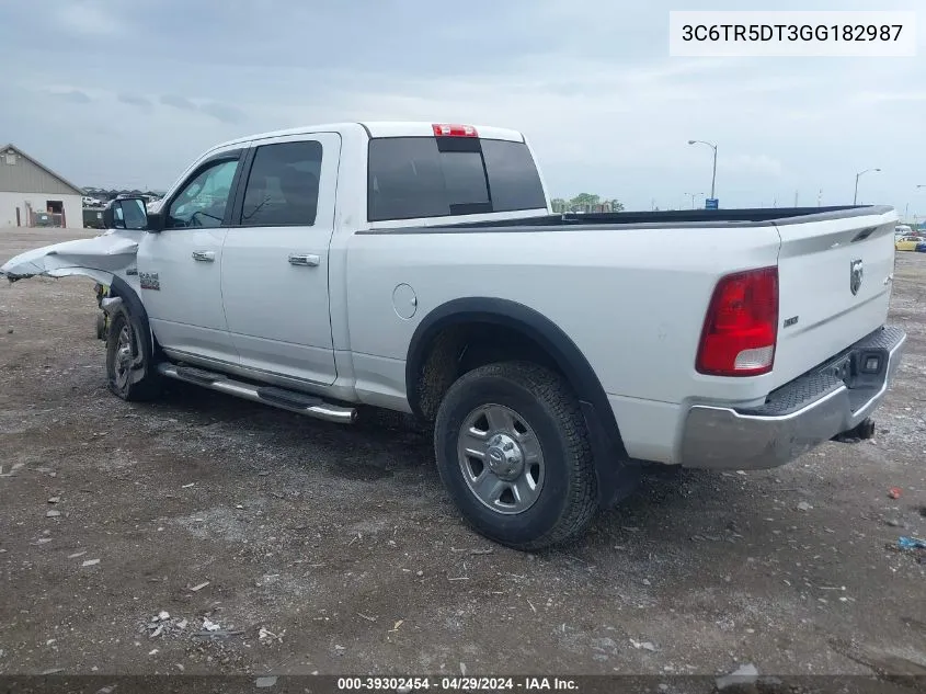 3C6TR5DT3GG182987 2016 Ram 2500 Slt