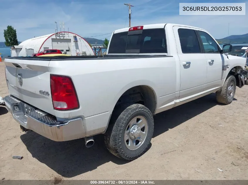 2016 Ram 2500 Slt VIN: 3C6UR5DL2GG257053 Lot: 39634732