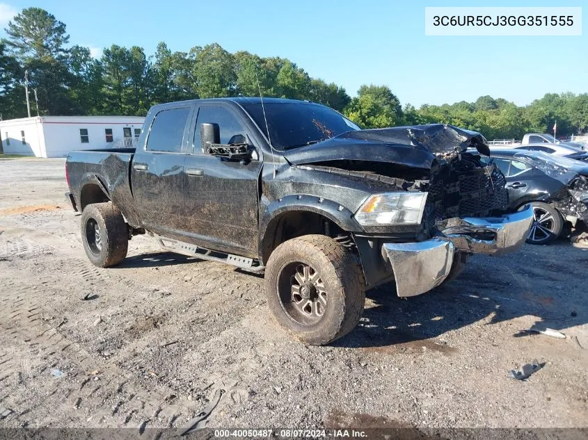 2016 Ram 2500 Tradesman VIN: 3C6UR5CJ3GG351555 Lot: 40050487