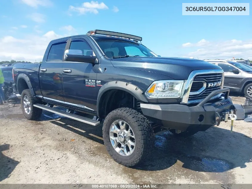 3C6UR5GL7GG347004 2016 Ram 2500 Longhorn Limited