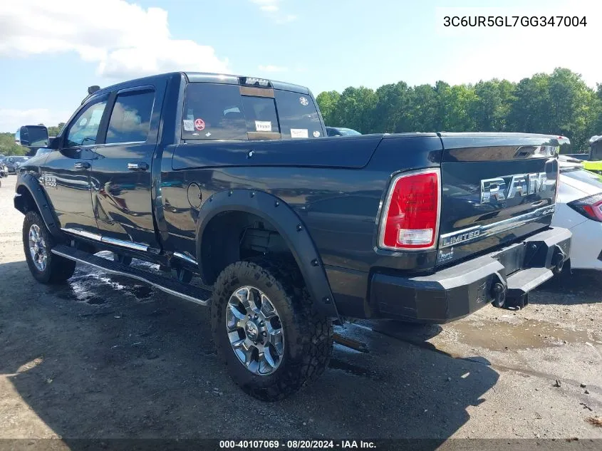 3C6UR5GL7GG347004 2016 Ram 2500 Longhorn Limited