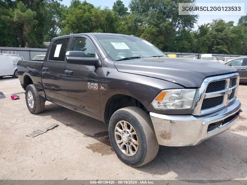 2016 Ram 2500 Tradesman VIN: 3C6UR5CL2GG123533 Lot: 40136420