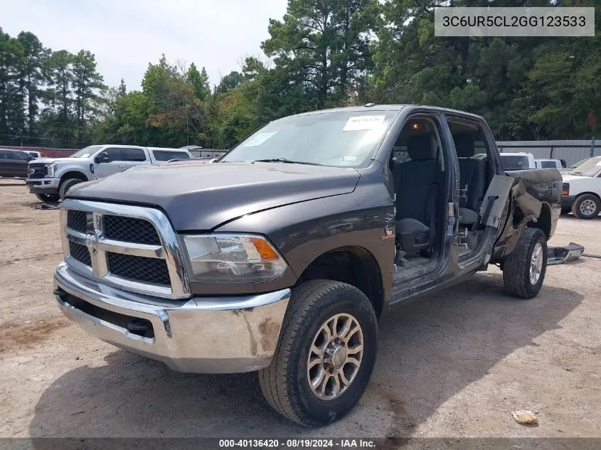 2016 Ram 2500 Tradesman VIN: 3C6UR5CL2GG123533 Lot: 40136420