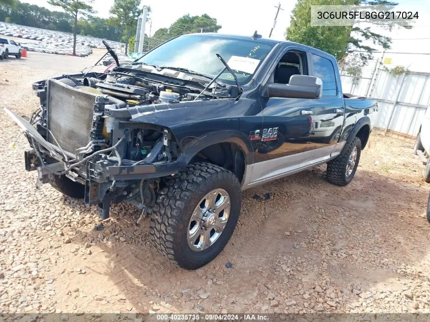 2016 Ram 2500 Laramie VIN: 3C6UR5FL8GG217024 Lot: 40235735