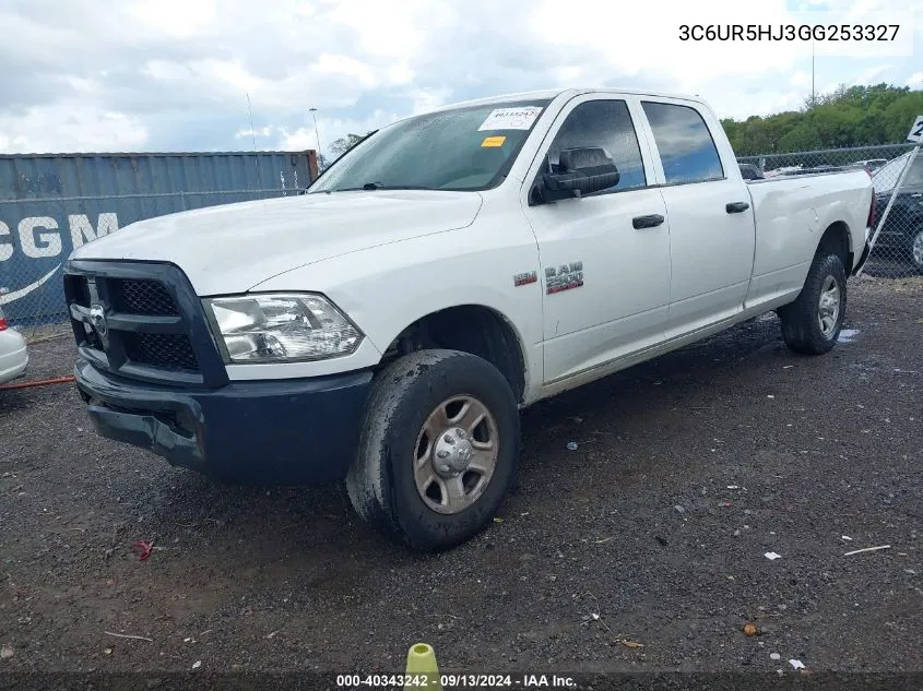 2016 Ram 2500 Tradesman VIN: 3C6UR5HJ3GG253327 Lot: 40343242