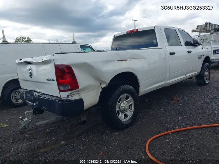 2016 Ram 2500 Tradesman VIN: 3C6UR5HJ3GG253327 Lot: 40343242