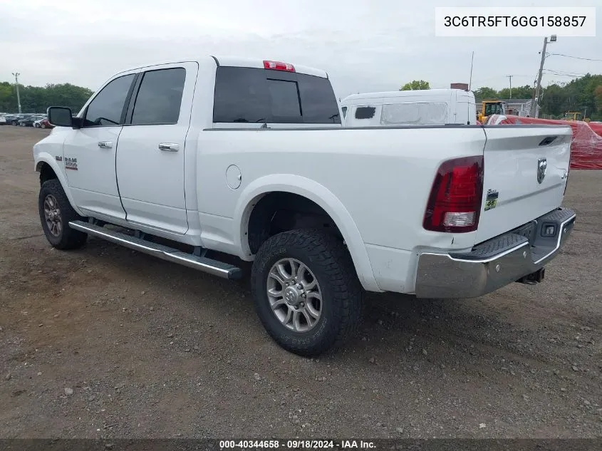 2016 Ram 2500 Laramie VIN: 3C6TR5FT6GG158857 Lot: 40344658