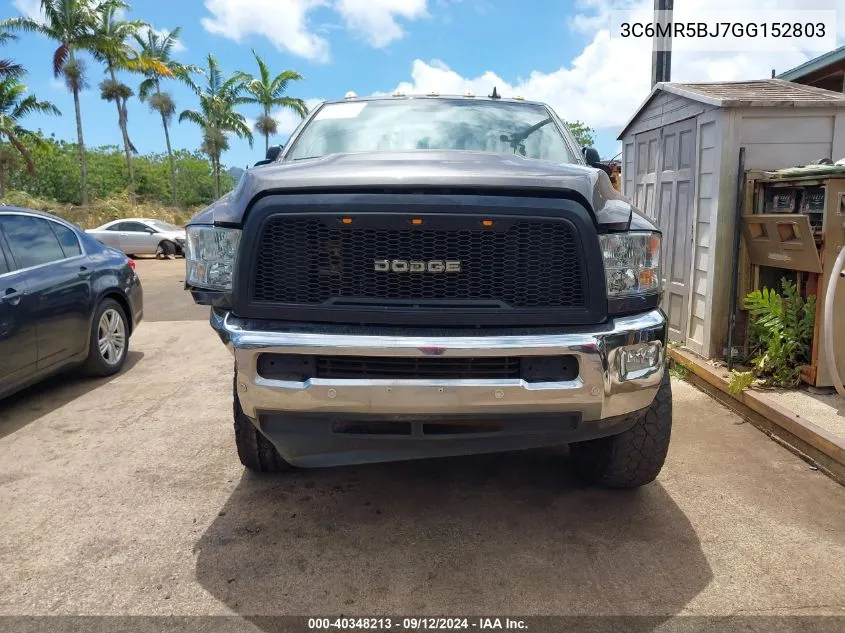 2016 Ram 2500 Slt VIN: 3C6MR5BJ7GG152803 Lot: 40348213