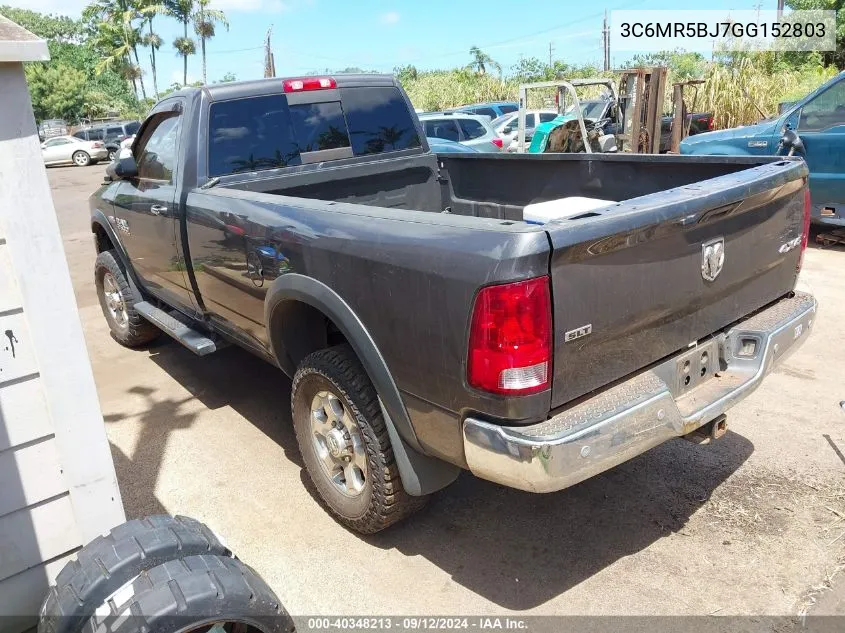 2016 Ram 2500 Slt VIN: 3C6MR5BJ7GG152803 Lot: 40348213