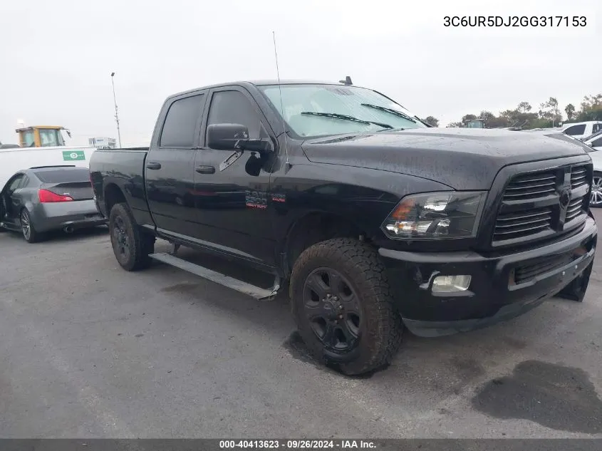 2016 Ram 2500 Big Horn VIN: 3C6UR5DJ2GG317153 Lot: 40413623