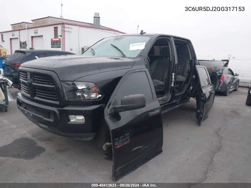 2016 Ram 2500 Big Horn VIN: 3C6UR5DJ2GG317153 Lot: 40413623