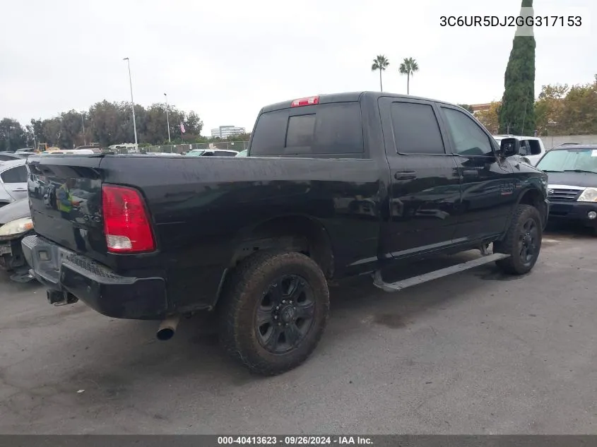 3C6UR5DJ2GG317153 2016 Ram 2500 Big Horn