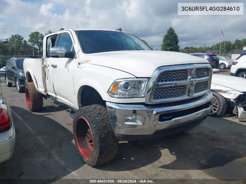 2016 Ram 2500 Laramie VIN: 3C6UR5FL4GG284610 Lot: 40431035