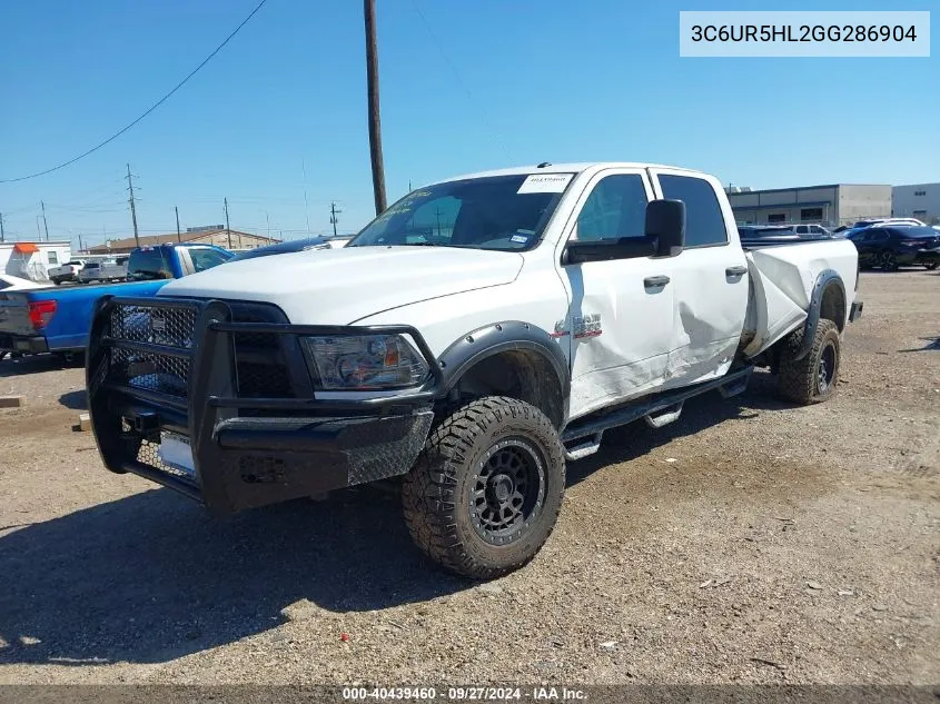 2016 Ram 2500 Tradesman VIN: 3C6UR5HL2GG286904 Lot: 40439460