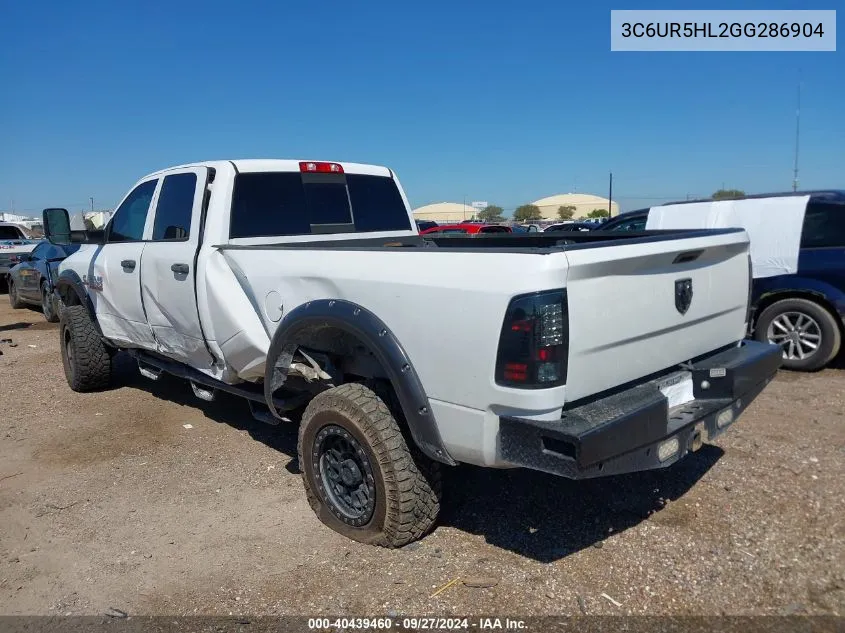 2016 Ram 2500 Tradesman VIN: 3C6UR5HL2GG286904 Lot: 40439460