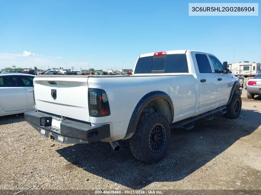 2016 Ram 2500 Tradesman VIN: 3C6UR5HL2GG286904 Lot: 40439460