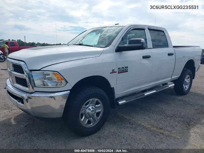 2016 Ram 2500 Tradesman VIN: 3C6UR5CLXGG235531 Lot: 40475558