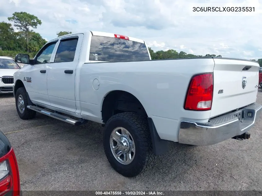 2016 Ram 2500 Tradesman VIN: 3C6UR5CLXGG235531 Lot: 40475558