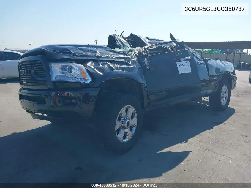 3C6UR5GL3GG350787 2016 Ram 2500 Laramie Longhorn