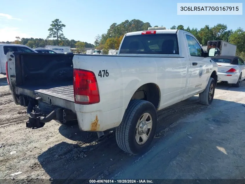 2016 Ram 2500 Tradesman VIN: 3C6LR5AT7GG167915 Lot: 40676514