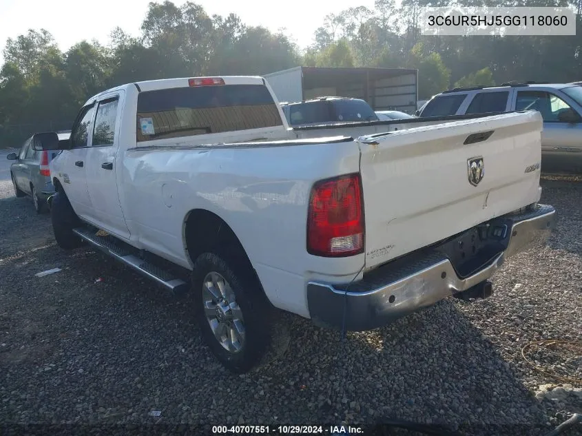 2016 Ram 2500 Tradesman VIN: 3C6UR5HJ5GG118060 Lot: 40707551