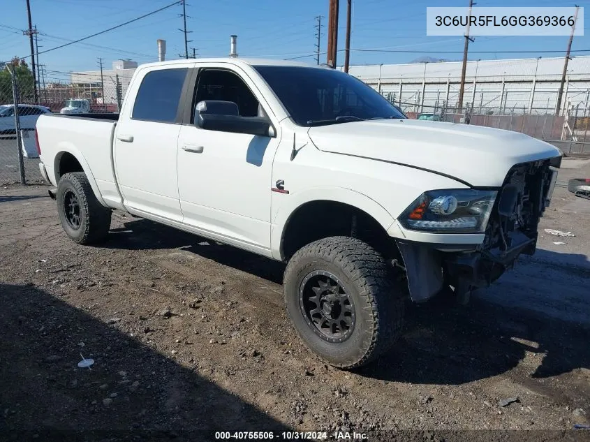 2016 Ram 2500 Laramie VIN: 3C6UR5FL6GG369366 Lot: 40755506