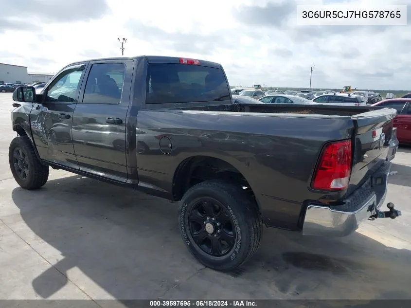 3C6UR5CJ7HG578765 2017 Ram 2500 Tradesman 4X4 6'4 Box