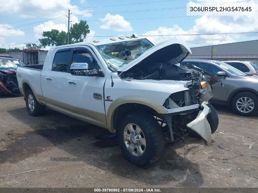 2017 Ram 2500 Longhorn Mega Cab 4X4 6'4 Box VIN: 3C6UR5PL2HG547645 Lot: 39798982