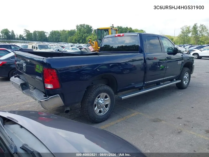 2017 Ram 2500 Tradesman 4X4 8' Box VIN: 3C6UR5HJ4HG531900 Lot: 40003521