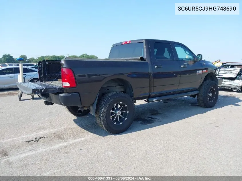 2017 Ram 2500 Tradesman 4X4 6'4 Box VIN: 3C6UR5CJ9HG748690 Lot: 40041391