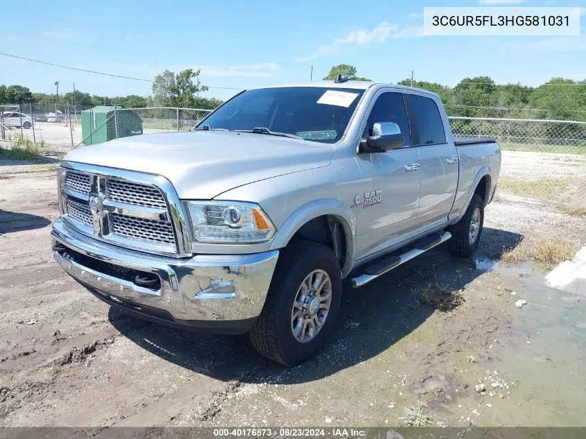 3C6UR5FL3HG581031 2017 Ram 2500 Laramie 4X4 6'4 Box